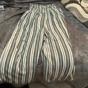 American eagle stripped flow pants